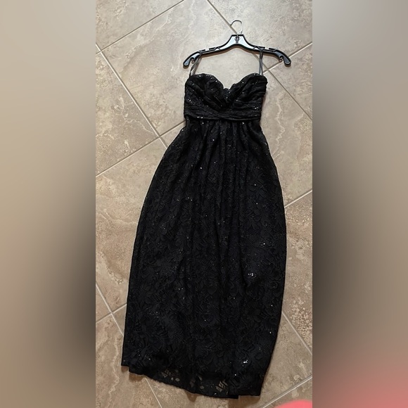 Bill Levkoff long black sequin dress - Picture 2 of 7